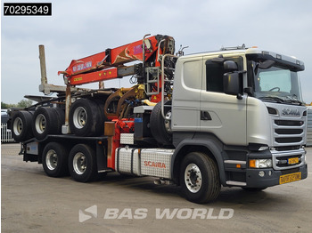Miškovežis, Sunkvežimis su kranu Scania R580 R 6X4 NL-Truck Diebolt D28.81 Kran Crane Holztransport + Dolly Retarder Euro 6: foto 3 Miškovežis, Sunkvežimis su kranu Scania R580 R 6X4 NL-Truck Diebolt D28.81 Kran Crane Holztransport + Dolly Retarder Euro 6: foto 3