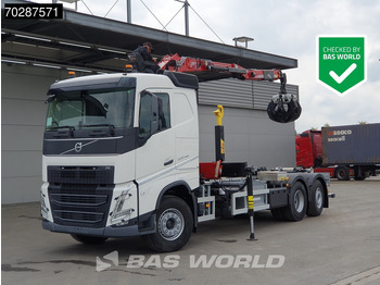 Nauja Hook-lift sunkvežimis, Sunkvežimis su kranu Volvo FH 500 6X2 Penz Crane 15Z9.50R HYVA 20-57-S Hooklift Lift+steering Automatic Euro 6: foto 3