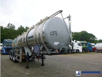 Puspriekabė cisterna Clayton Chemical tank inox 30 m3 / 1 comp: foto 2