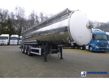 Puspriekabė cisterna Van Hool Chemical tank inox 30 m3 / 3 comp: foto 2