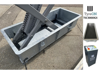Garažo įranga TSC3000X2i in floor scissor lift - Extendable tables - Recessed containers: foto 3