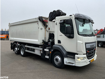 Savivartis sunkvežimis, Sunkvežimis su kranu DAF FAN LF 220 Euro 6 Hiab 11 Tonmeter laadkraan Just 166.649 Km!: foto 3