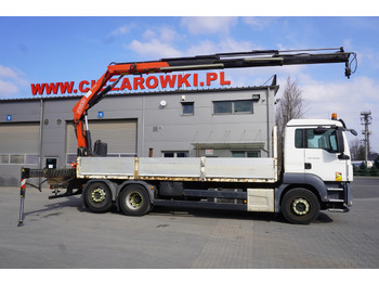 MAN TGS 26.360 Flatbed / Fassi F175 7.7 T / steered 3rd axle lizingą MAN TGS 26.360 Flatbed / Fassi F175 7.7 T / steered 3rd axle: foto 4