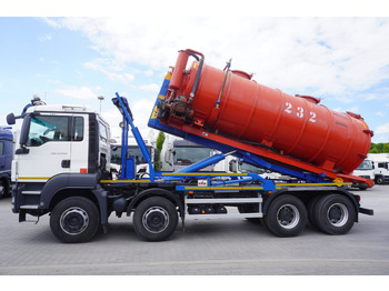 Srutovežis MAN TGS 35.400 8 × 4 E5 / HYVA HOOK LIFT 32.56 SE / Septic barrel 13000 L: foto 3