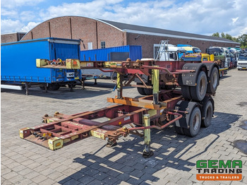 Konteineris-vežimus/ Sukeisti kūną puspriekabė Krone SZC 20FT 2-Assen ROR - STEEL Suspension - DOUBLE tires - DrumBrakes: foto 2