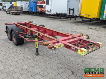 Konteineris-vežimus/ Sukeisti kūną puspriekabė Krone SZC 20FT 2-Assen ROR - STEEL Suspension - DOUBLE tires - DrumBrakes (O1916): foto 2