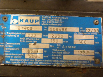 Šakės - Krovimo technika Kaup Double pallet handler: foto 3