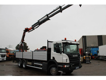 Sunkvežimis su kranu Scania P410 + atlas 190 4x hydrolic + 6x4 remote + EURO 6 + SPRING SUSPENSION: foto 3
