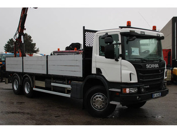 Sunkvežimis su kranu Scania P410 + atlas 190 4x hydrolic + 6x4 remote + EURO 6 + SPRING SUSPENSION: foto 2