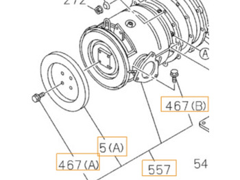 Variklis ir dalys CASE