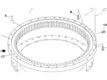 Pasukimo žiedas CASE