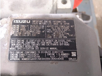 Variklis - Statybinė technika Isuzu 4JJ1X -: foto 2
