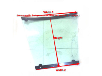 Nauja Priekinis stiklas - Ratinis krautuvas Qingdao Promising Windshield for China Wheel Loader: foto 2