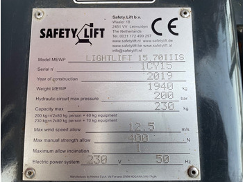 Alkūninis keltuvas, Vikšrinis keltuvas Hinowa Lightlift 15.70: foto 3