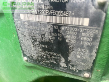 Traktorius JOHN DEERE 7290R