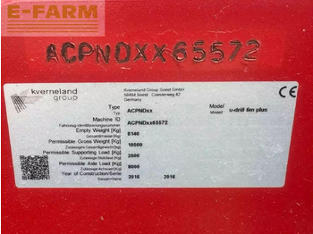 Kombinuota sėjamoji Kverneland u drill 600: foto 3