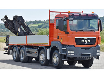 Sunkvežimis su kranu, Platforminis/ Bortinis sunkvežimis MAN TGS 35.440 * HIAB 211 E-6 HIDUO +FUNK / 8x4: foto 3