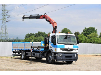 Sunkvežimis su kranu, Platforminis/ Bortinis sunkvežimis Renault Premium 320 DXI* FASSI F130AC.23 * FUNK: foto 2