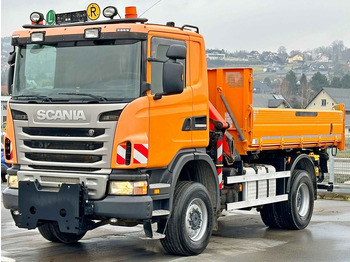 Savivartis sunkvežimis, Sunkvežimis su kranu Scania G360 Kipper 4,10m *PK 11002 B + FUNK *4x4: foto 3