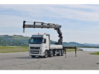 Sunkvežimis su kranu, Platforminis/ Bortinis sunkvežimis Volvo FH 520 * HIAB 1055 EP - 4 HIPRO/FUNK * 8x4: foto 2