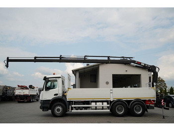 Platforminis/ Bortinis sunkvežimis, Sunkvežimis su kranu Mercedes-Benz / AROCS 2640 / 6x4 / SKRZYNIOWY - 6,5 M / HDS HIAB XS 144 / wysó: foto 3