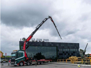 Platforminis/ Bortinis sunkvežimis, Sunkvežimis su kranu Volvo FH 510 8x4 FASSI F820 RA2.26 Fly Jib Crane Kran: foto 4