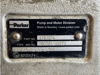 Hidraulinis siurblys - Sunkvežimis PARKER HYDRAULIC PUMP 3781024: foto 3 Hidraulinis siurblys - Sunkvežimis PARKER HYDRAULIC PUMP 3781024: foto 3