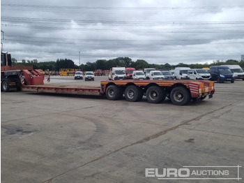 Žemo profilio platforma puspriekabė 4 Axle Drop Neck Low Loader Trailer, Power Steer, 3" Pin: foto 3