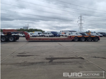 Žemo profilio platforma puspriekabė 4 Axle Drop Neck Low Loader Trailer, Power Steer, 3" Pin: foto 2