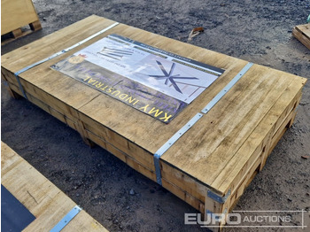 Statybinė įranga Unused 2025 KMY Industrial Steel Framed Stone Dining Table: foto 3