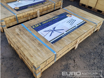 Statybinė įranga Unused 2025 KMY Industrial Steel Framed Stone Dining Table: foto 4