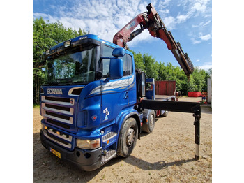 Autovežis sunkvežimis, Sunkvežimis su kranu Scania R480: foto 4