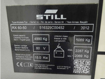 Elektrinis krautuvas Still RX60-50: foto 5