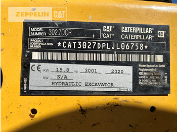 Mini ekskavatorius Cat 302.7D: foto 5