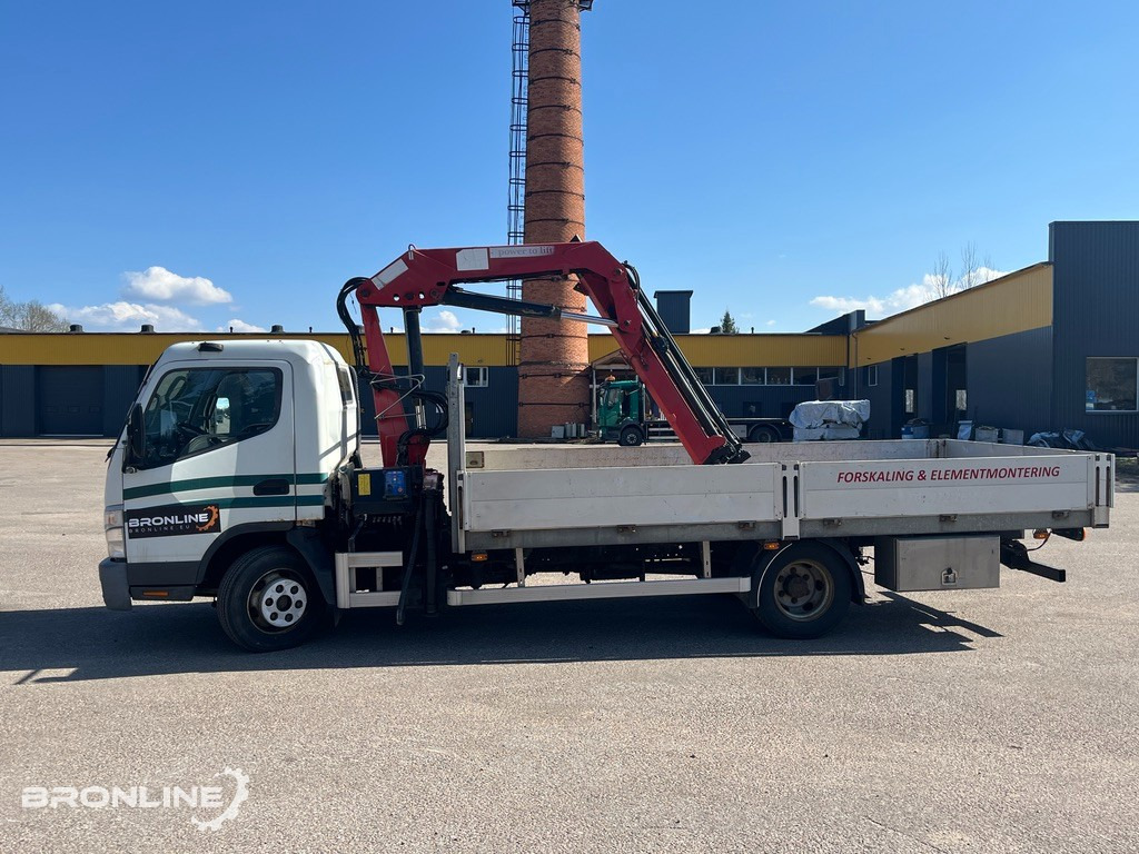 2011 Mitsubishi Fuso Canter + HMF 635K3 - Platforminis/ Bortinis sunkvežimis: foto 3 2011 Mitsubishi Fuso Canter + HMF 635K3 - Platforminis/ Bortinis sunkvežimis: foto 3