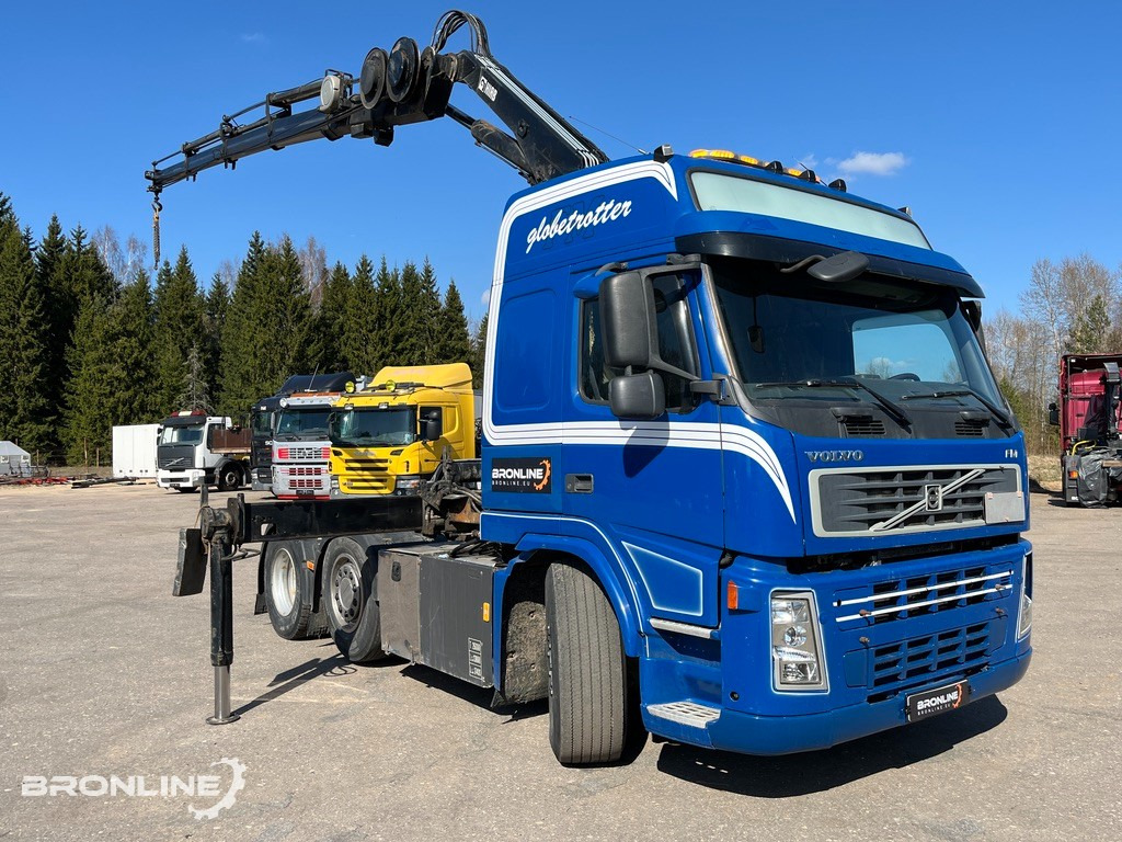2008 VOLVO FM440 6x2+HIAB Crane+Platform trailer - Vilkikas, Platforminė/ Bortinė puspriekabė: foto 2 2008 VOLVO FM440 6x2+HIAB Crane+Platform trailer - Vilkikas, Platforminė/ Bortinė puspriekabė: foto 2