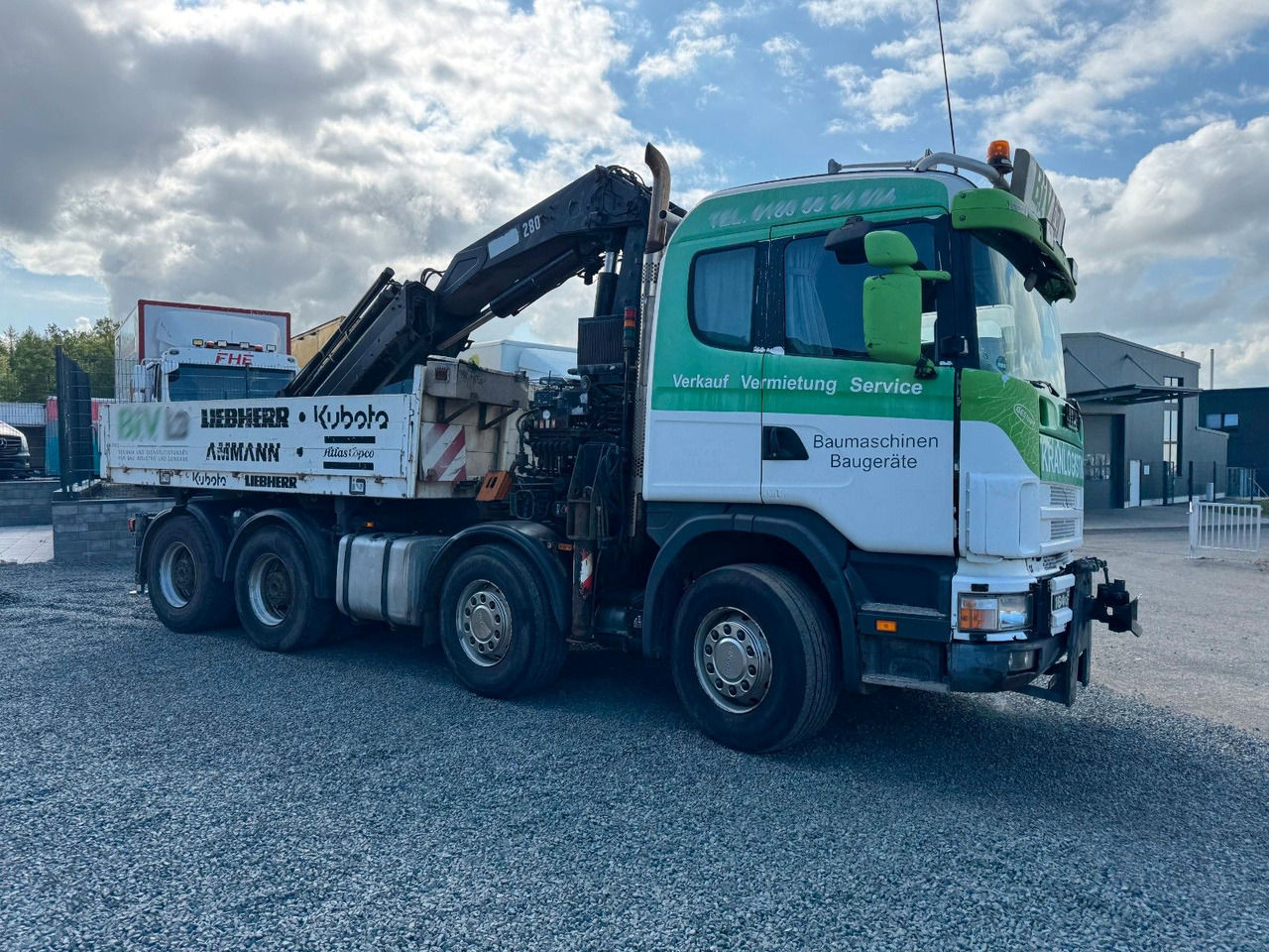 Scania 164G 580 V8 Kran Hiab 280 Retarder Sattelplatte Scania 164G 580 V8 Kran Hiab 280 Retarder Sattelplatte - Platforminis/ Bortinis sunkvežimis, Sunkvežimis su kranu: foto 4 Scania 164G 580 V8 Kran Hiab 280 Retarder Sattelplatte Scania 164G 580 V8 Kran Hiab 280 Retarder Sattelplatte - Platforminis/ Bortinis sunkvežimis, Sunkvežimis su kranu: foto 4