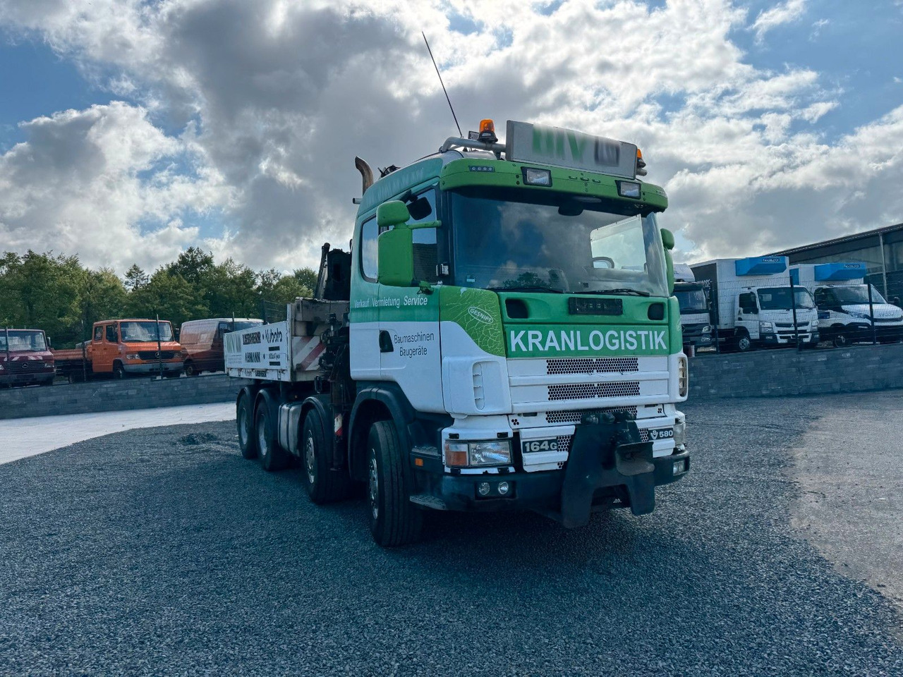 Scania 164G 580 V8 Kran Hiab 280 Retarder Sattelplatte Scania 164G 580 V8 Kran Hiab 280 Retarder Sattelplatte - Platforminis/ Bortinis sunkvežimis, Sunkvežimis su kranu: foto 3 Scania 164G 580 V8 Kran Hiab 280 Retarder Sattelplatte Scania 164G 580 V8 Kran Hiab 280 Retarder Sattelplatte - Platforminis/ Bortinis sunkvežimis, Sunkvežimis su kranu: foto 3