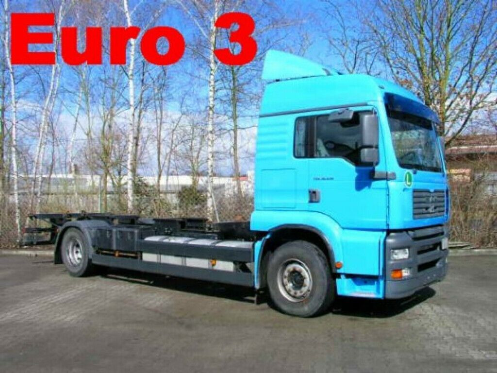 MAN 18.410 TGA2 Achs BDF- LKW - Konteineris-vežimus/ Sukeisti kūną sunkvežimis: foto 1 MAN 18.410 TGA2 Achs BDF- LKW - Konteineris-vežimus/ Sukeisti kūną sunkvežimis: foto 1