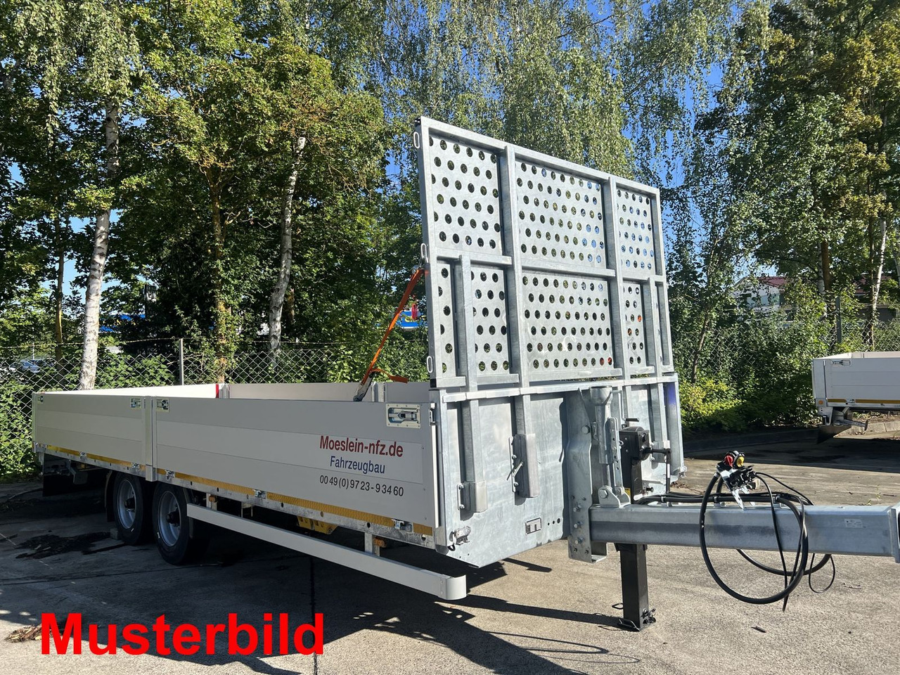 Žemo profilio platforma priekaba Möslein  14,4 t Tandem- Pritschenanhänger- Tieflader: foto 10