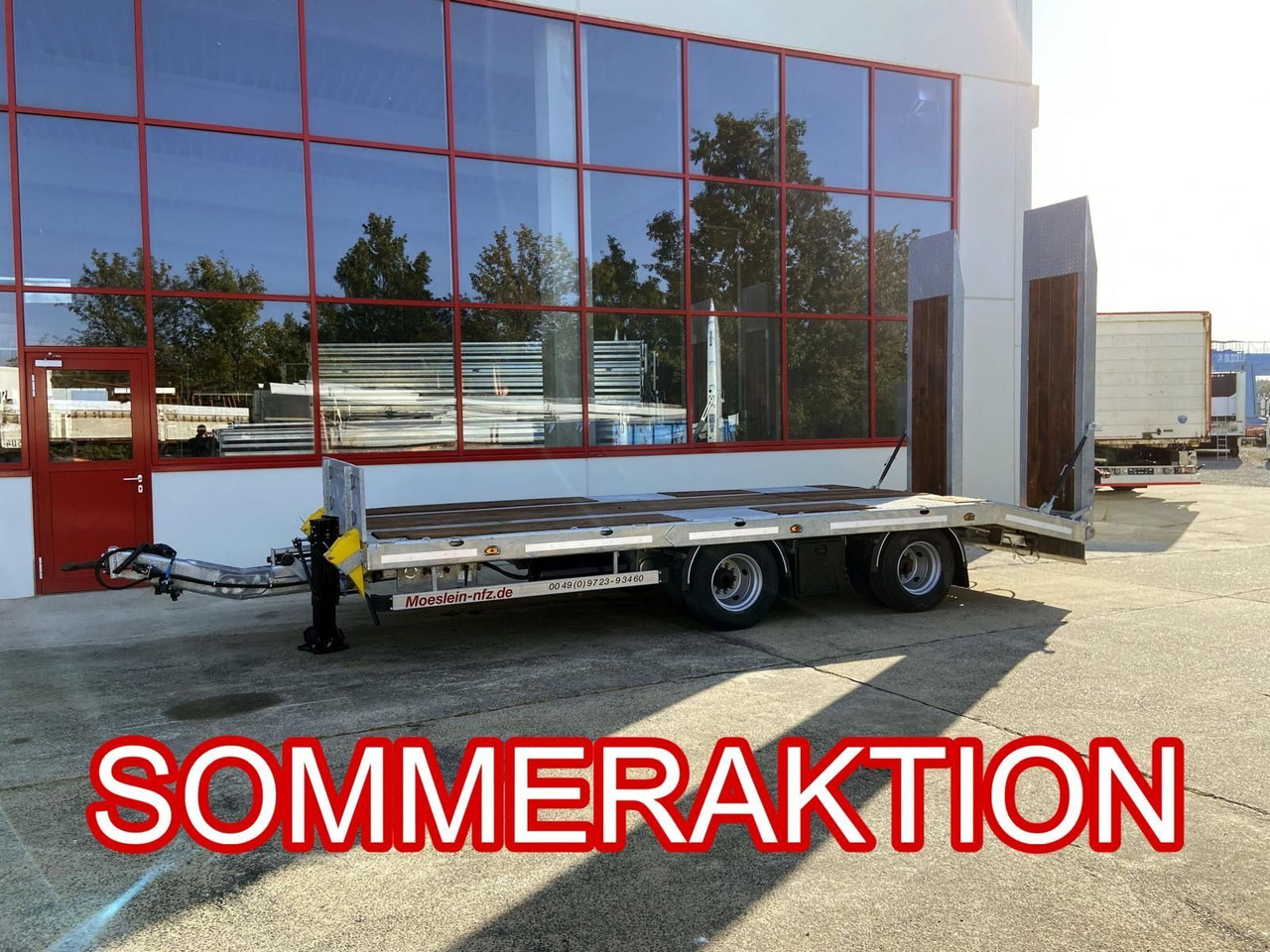 Žemo profilio platforma priekaba Möslein  21 t Tandemtieflader, Luftgefedert, NEU: foto 1