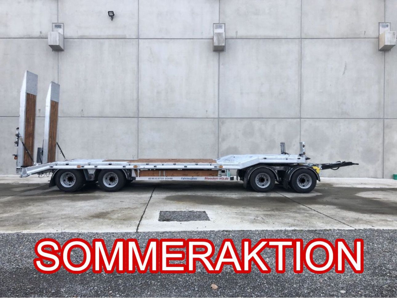 Möslein 4 Achs Tieflader- Anhänger, Neufahrzeug - Žemo profilio platforma priekaba: foto 1 Möslein 4 Achs Tieflader- Anhänger, Neufahrzeug - Žemo profilio platforma priekaba: foto 1