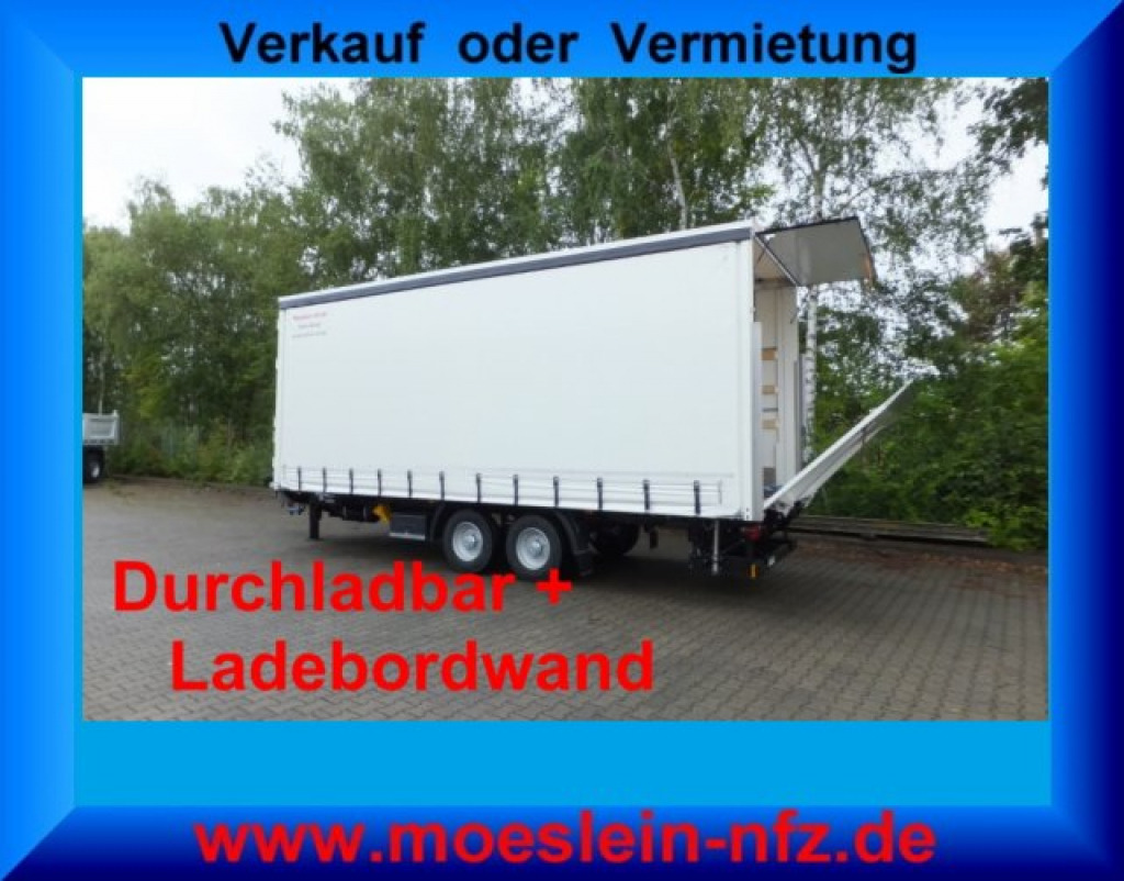 Möslein TPS 11 DL 7,30 neuer Planenanhänger, Ladebordwand + Durchladbar - Tentinė priekaba: foto 1 Möslein TPS 11 DL 7,30 neuer Planenanhänger, Ladebordwand + Durchladbar - Tentinė priekaba: foto 1