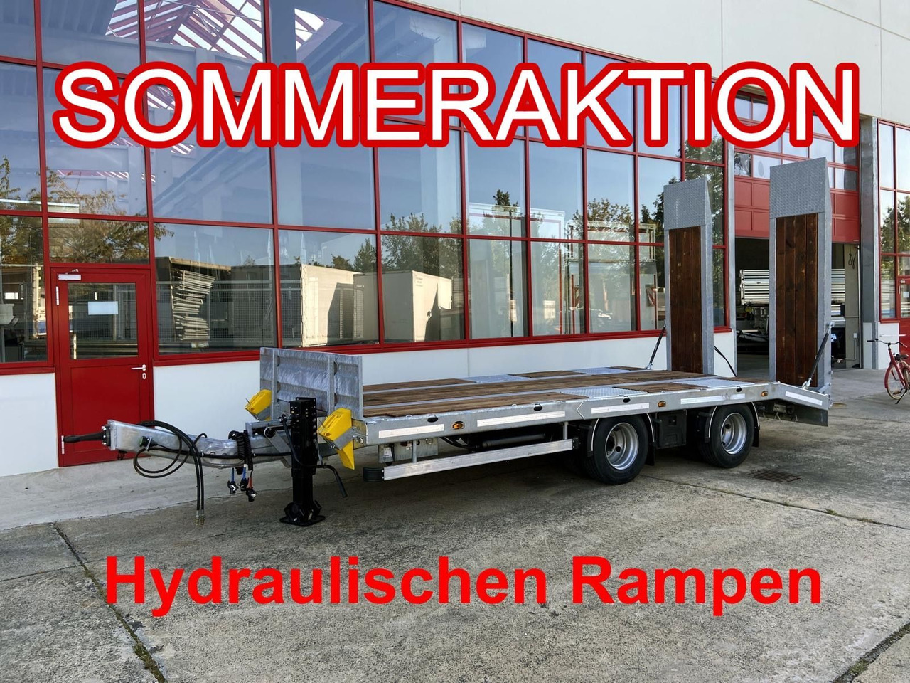 Möslein TT21-7,2 Hydr 21 t Tandemtieflader, hydr. Rampen, NEU - Žemo profilio platforma priekaba: foto 1 Möslein TT21-7,2 Hydr 21 t Tandemtieflader, hydr. Rampen, NEU - Žemo profilio platforma priekaba: foto 1