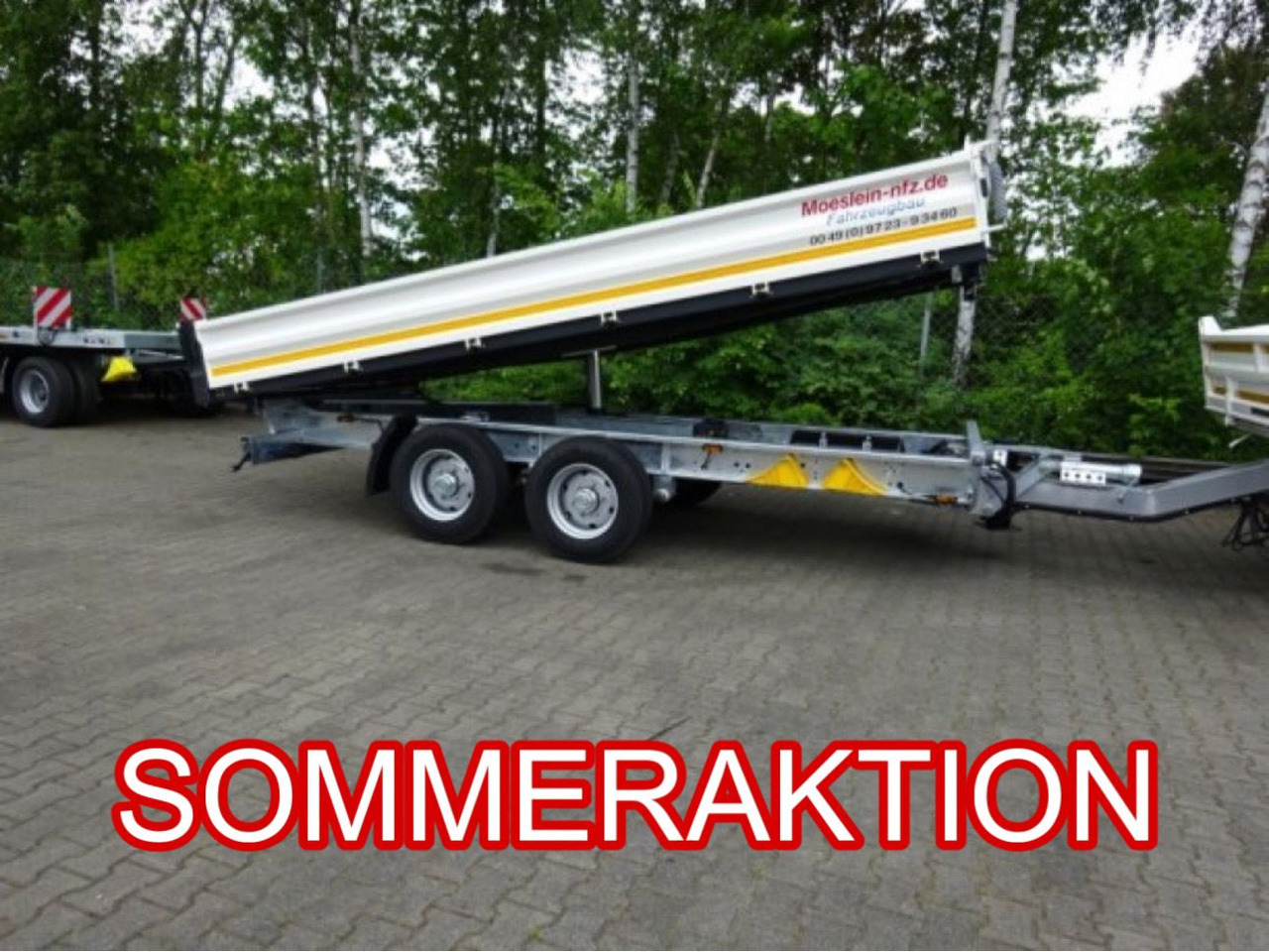 Möslein TTD11 weiß neuer Tandem 3- Seitenkipper Tieflader-- Neufahrzeug -- - Savivartis priekaba: foto 1 Möslein TTD11 weiß neuer Tandem 3- Seitenkipper Tieflader-- Neufahrzeug -- - Savivartis priekaba: foto 1