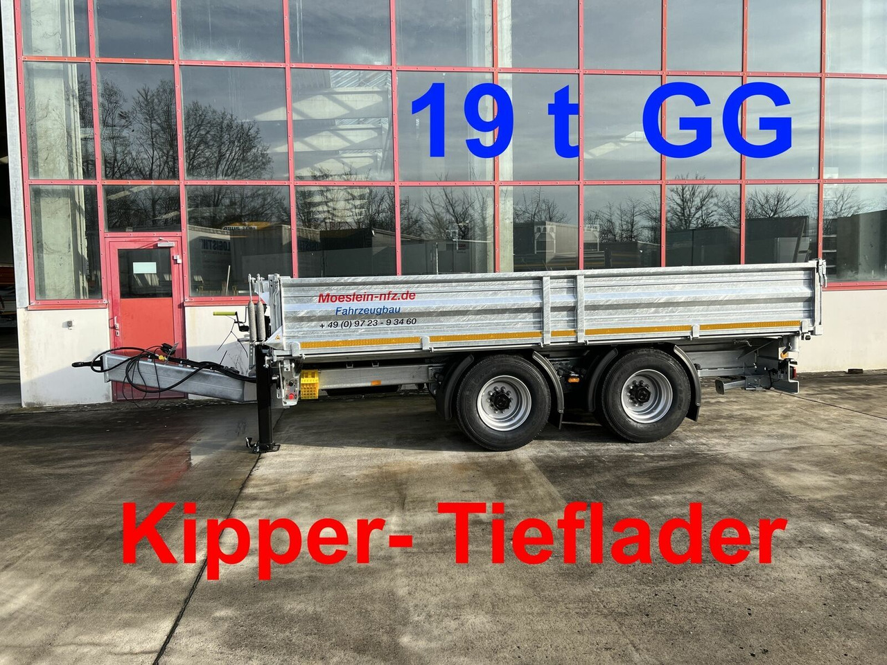 Möslein neuer 19 t Tandemkipper- Tieflader - Savivartis priekaba: foto 1 Möslein neuer 19 t Tandemkipper- Tieflader - Savivartis priekaba: foto 1