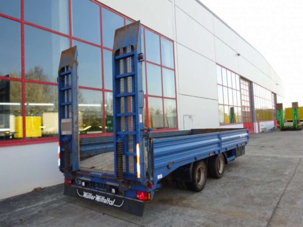 Müller Mitteltal ETUE-TA 18,0 18 t GG Tandemtieflader - Žemo profilio platforma priekaba: foto 3 Müller Mitteltal ETUE-TA 18,0 18 t GG Tandemtieflader - Žemo profilio platforma priekaba: foto 3