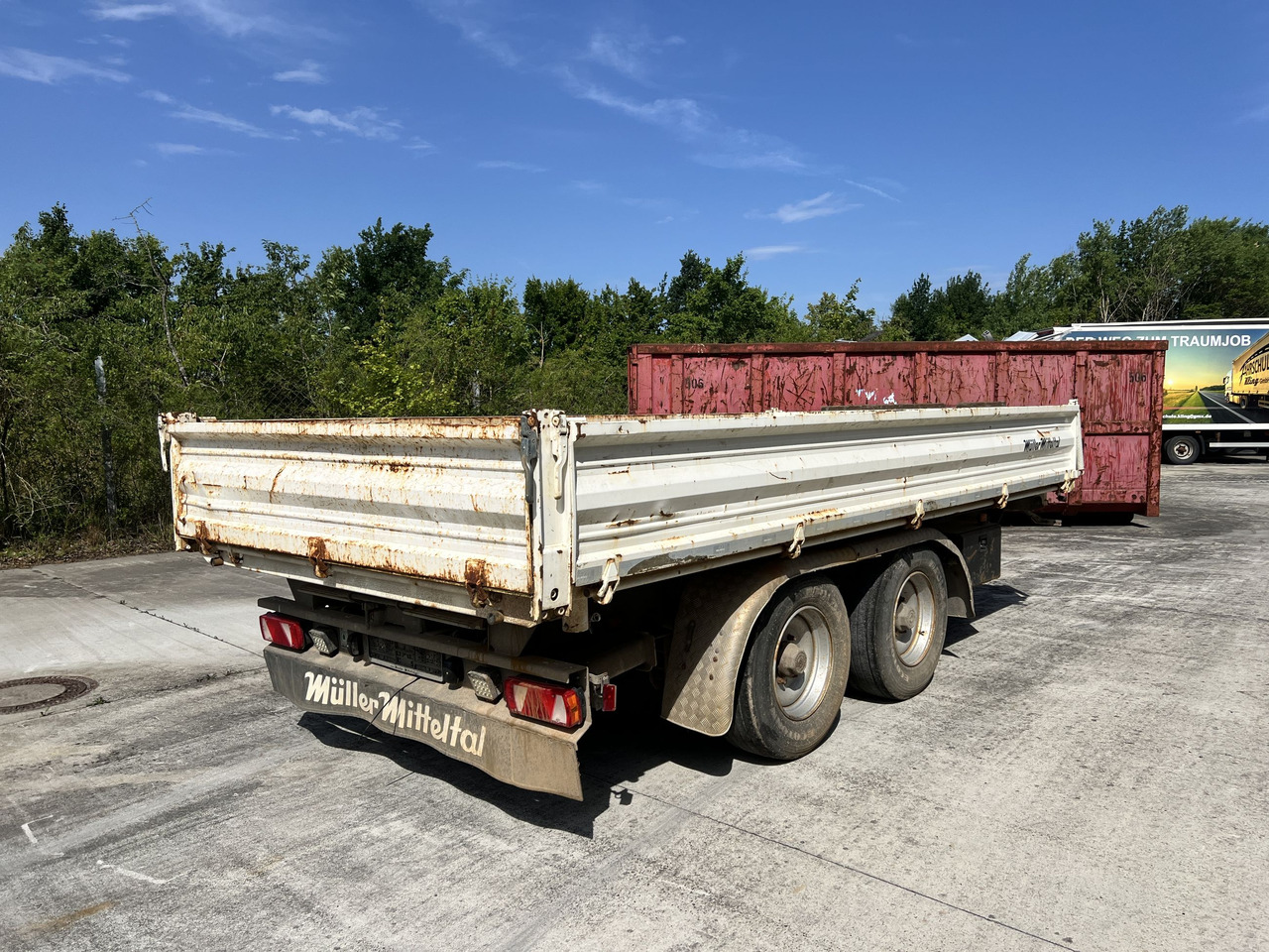 Müller Mitteltal TA-2 13,5 t Tandemkipper- Tieflader - Savivartis priekaba: foto 4 Müller Mitteltal TA-2 13,5 t Tandemkipper- Tieflader - Savivartis priekaba: foto 4