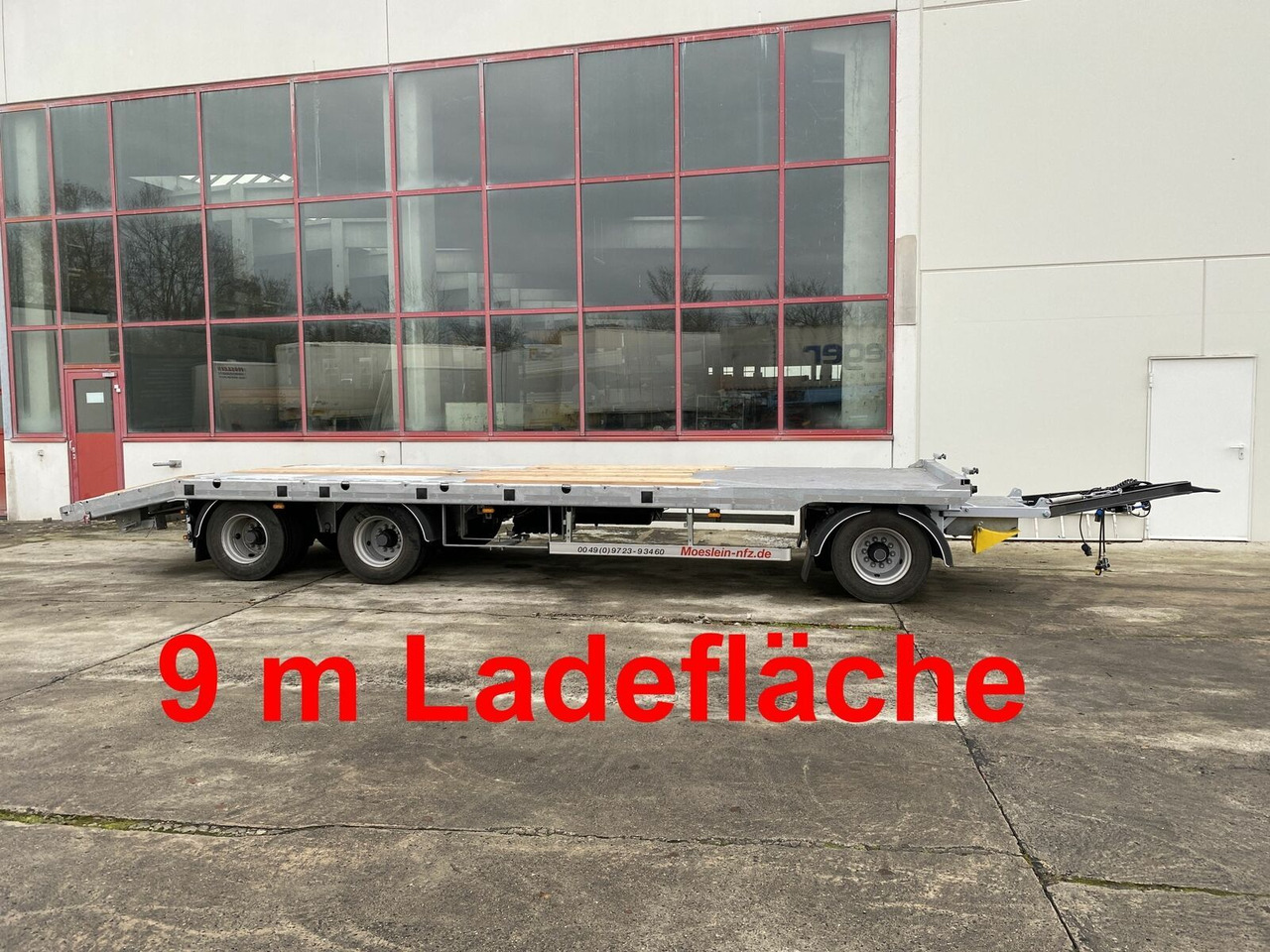 Möslein 3 Achs Plato- Tieflader- Anhänger 9 m - Puspriekabė: foto 1 Möslein 3 Achs Plato- Tieflader- Anhänger 9 m - Puspriekabė: foto 1