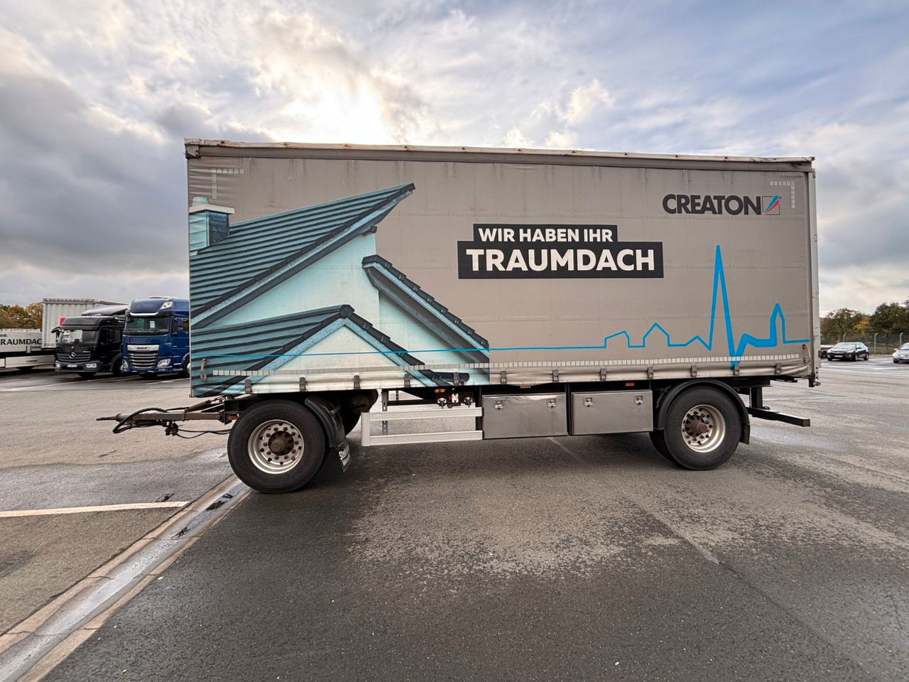 AZP18 Plane + Staplerhalterung - Tentinė priekaba: foto 1 AZP18 Plane + Staplerhalterung - Tentinė priekaba: foto 1